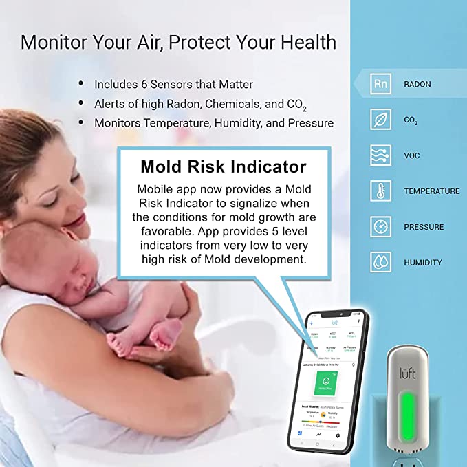 (5) lüft® Home Kit  - Radon and Indoor Air Quality Monitors